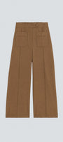 Jerry High-waisted pants with pocket details - Camel