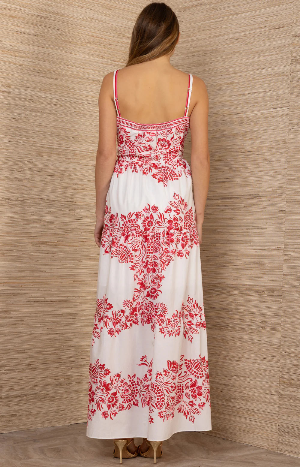 Jream Cotton Poplin Maxi Dress - Red - 25 Bell Street