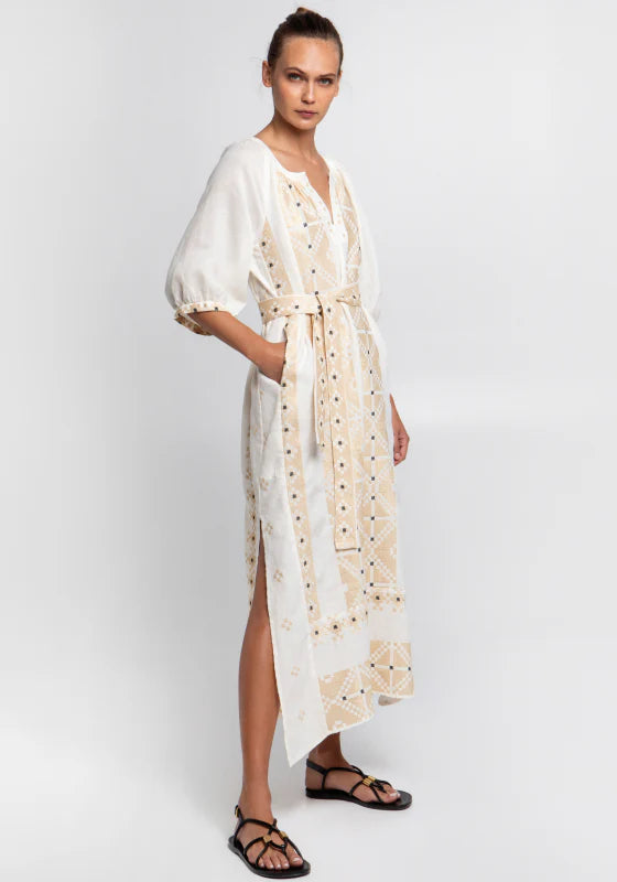 Pixel Belted Midi Kaftan - 25 Bell Street