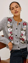 Millie Cardigan - Grey Flora