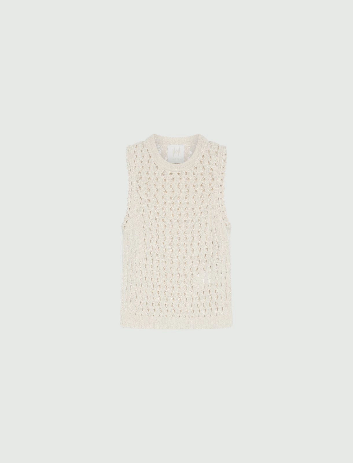 Mouliné cotton top - WOOL WHITE - 25 Bell Street