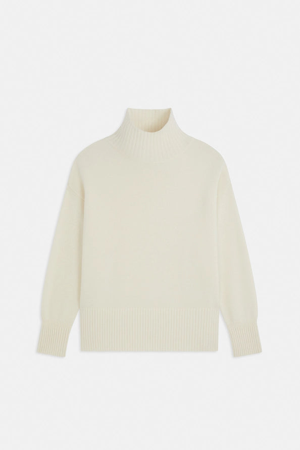 Palace Off-white wool turtle neck jumper