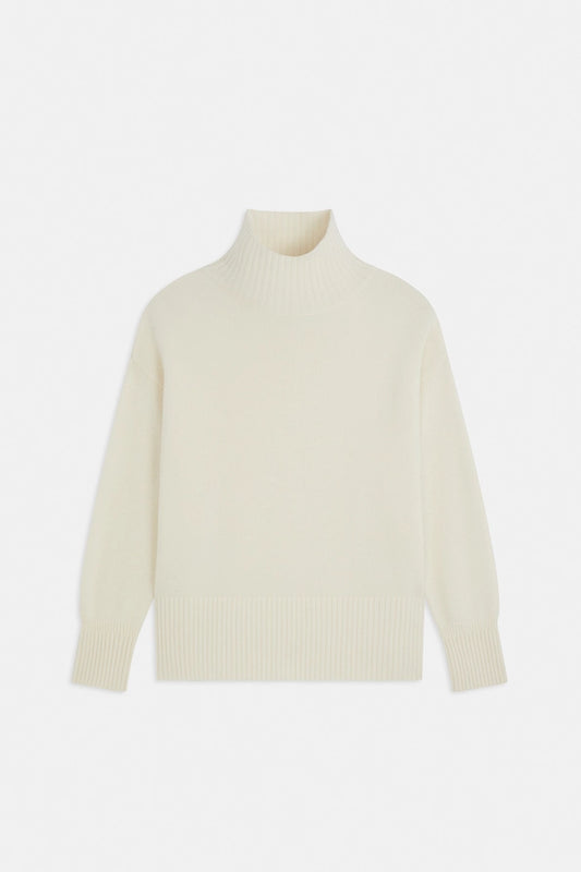 Palace Off-white wool turtle neck jumper
