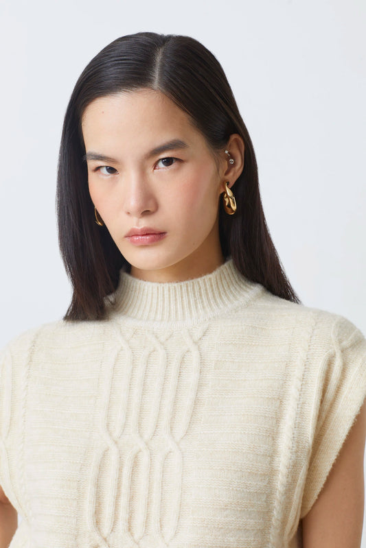 Prusse Plain sleeveless jumper