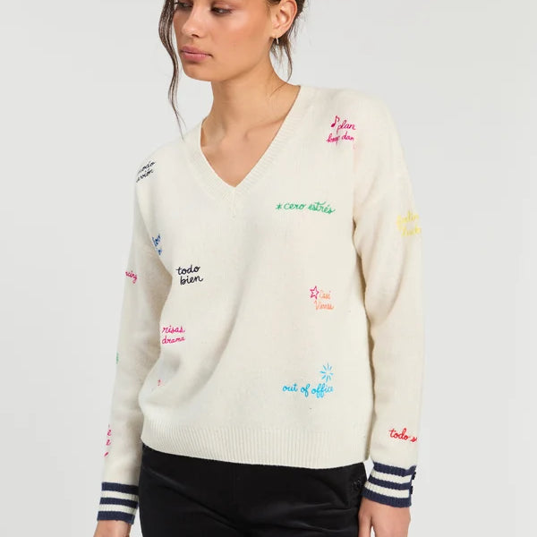 RAW AND MARINE WORDS SWEATER