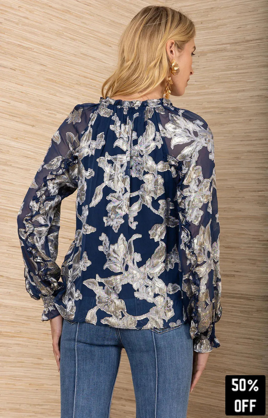 Robin Lurex Chiffon Top - 25 Bell Street