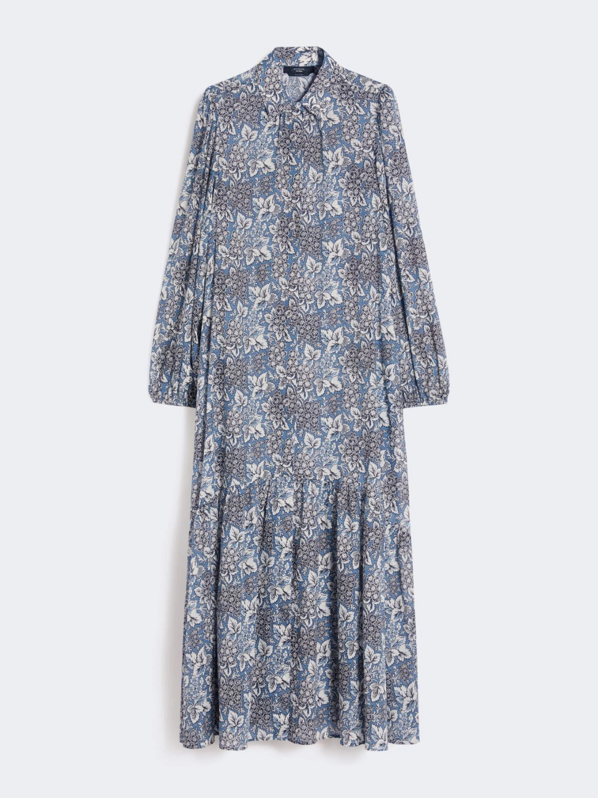 Voile patterned shirt dress - NAVY - 25 Bell Street