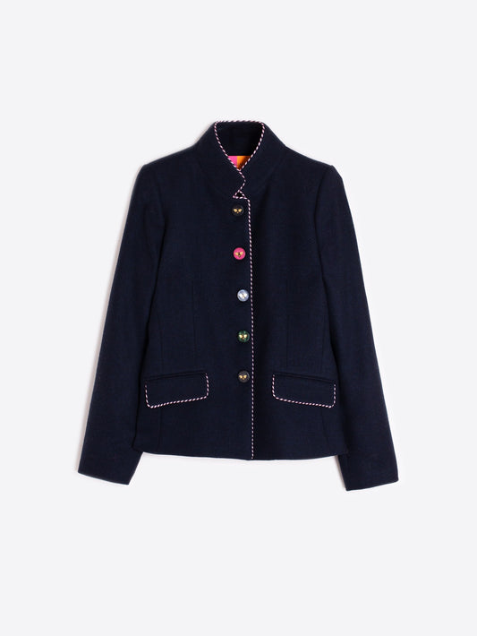 NAVY JACKET WITH BEE BUTTONS - 25 Bell Street