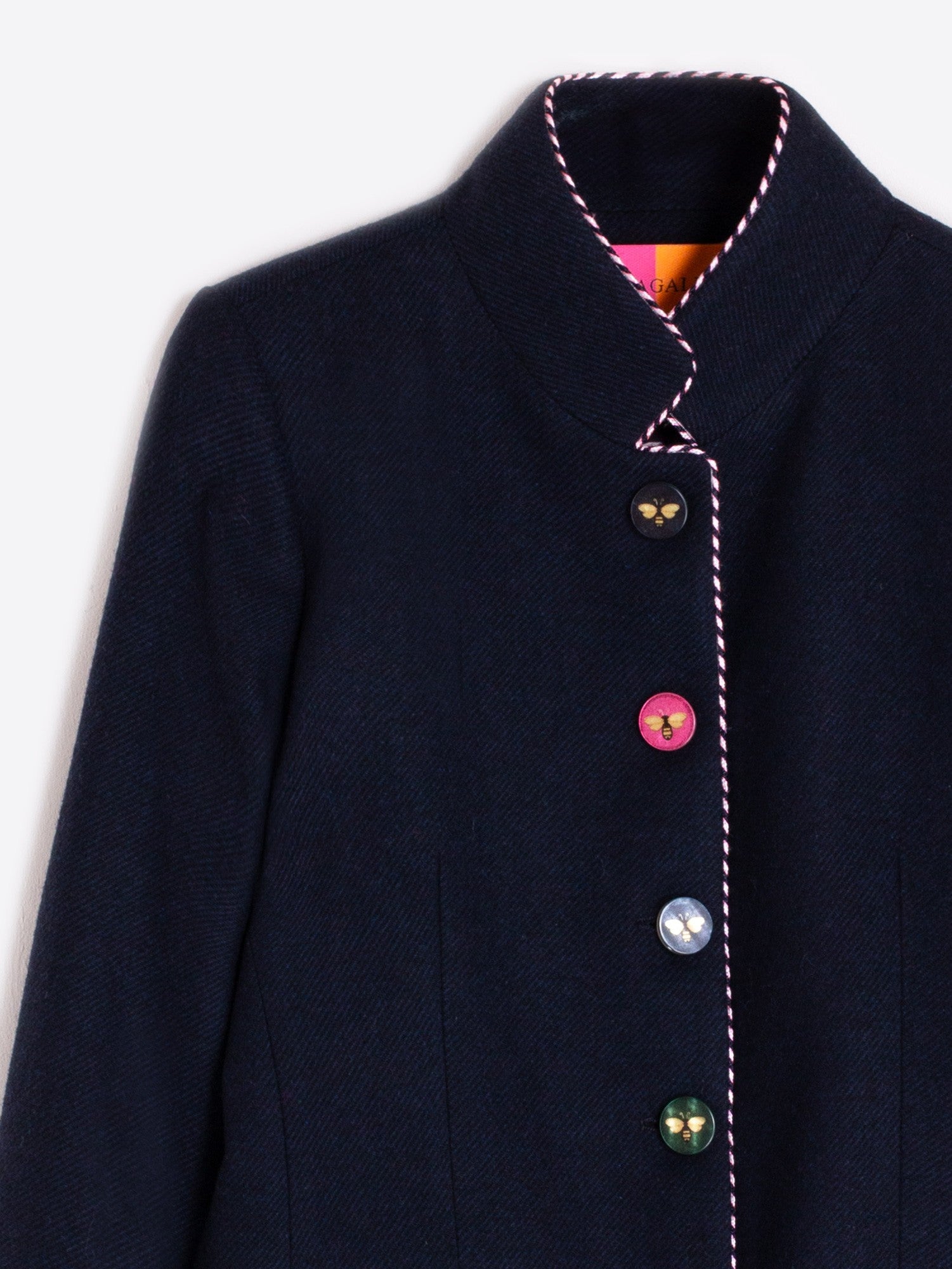 NAVY JACKET WITH BEE BUTTONS - 25 Bell Street