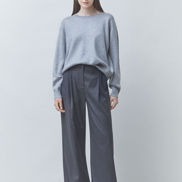 Payeti Glitter Sweater - Gris Chine
