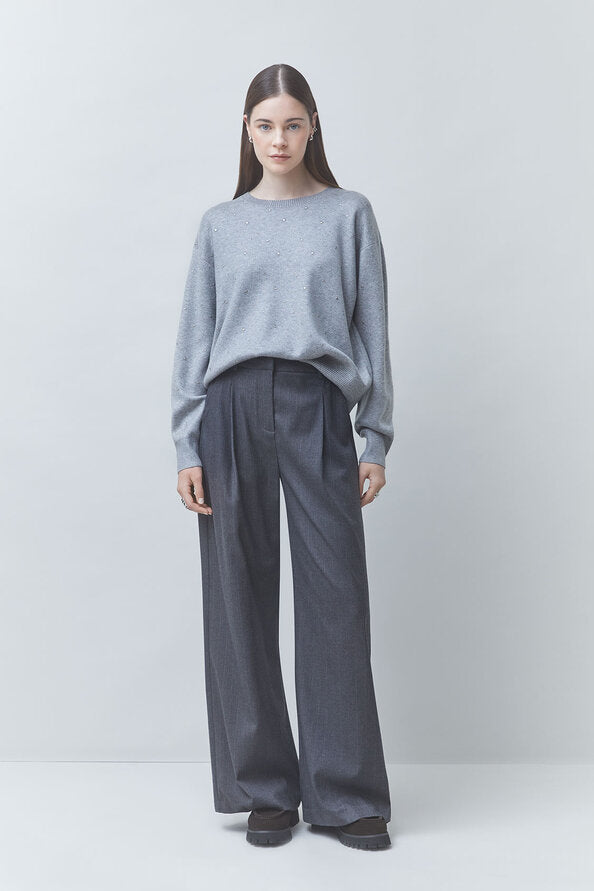 Payeti Glitter Sweater - Gris Chine