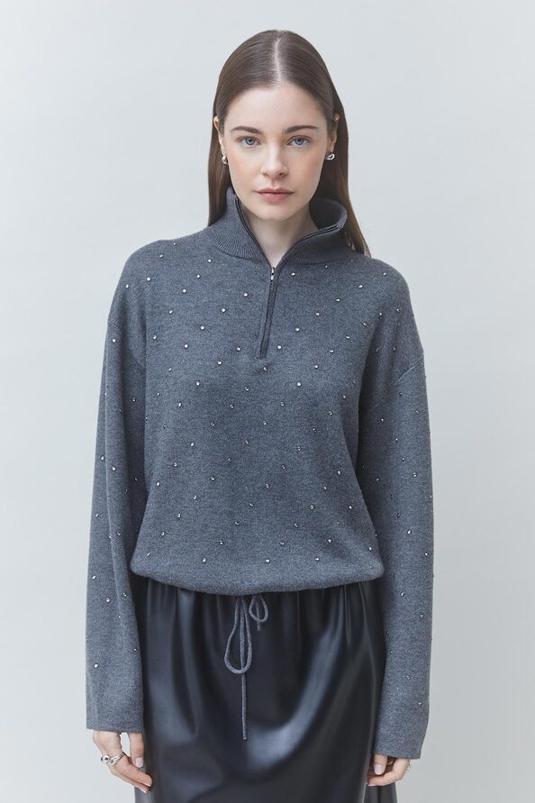 Pristo Glitter Sweater - Carbone