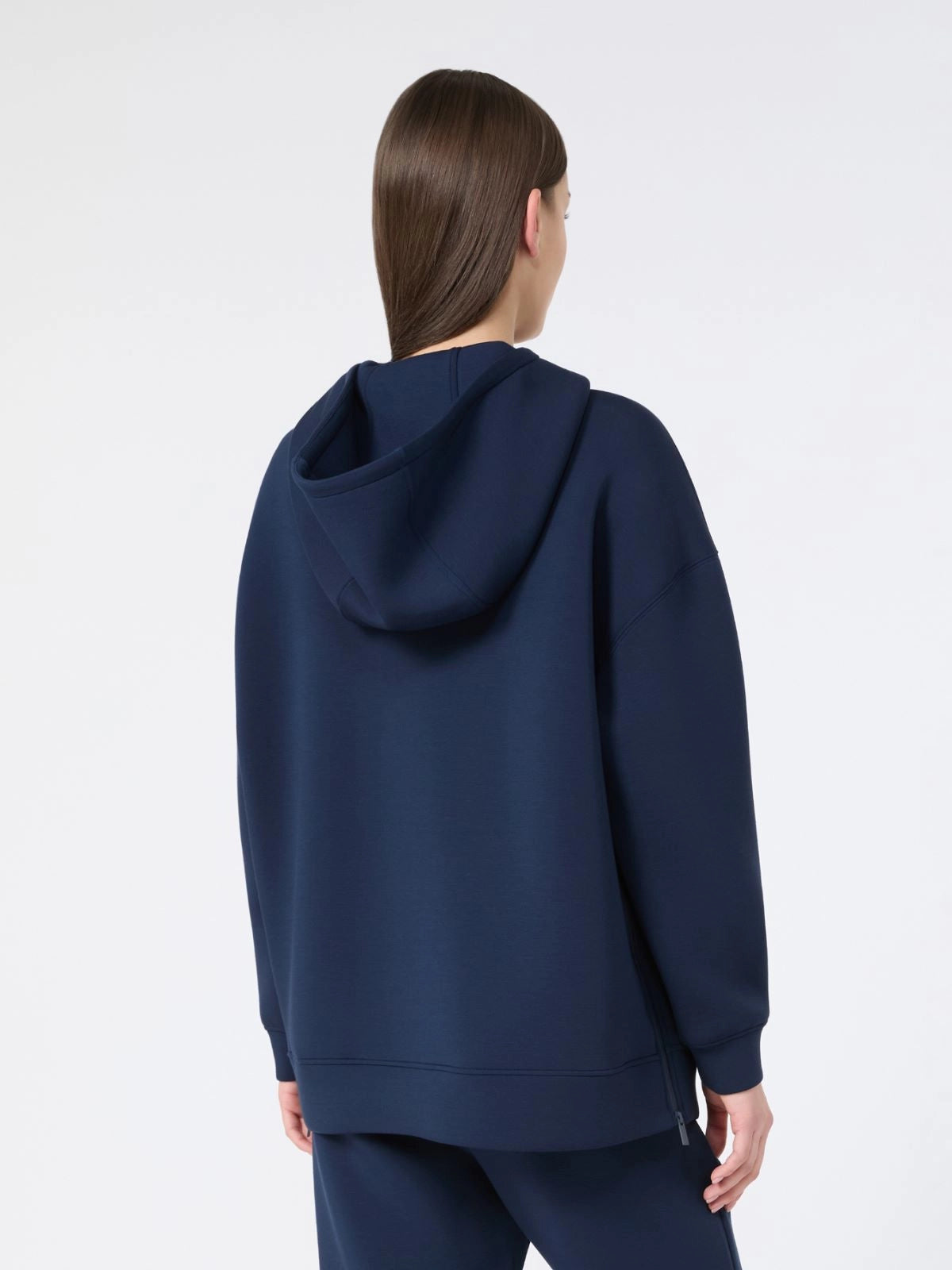 Radura Long scuba jersey sweatshirt - NAVY - 25 Bell Street