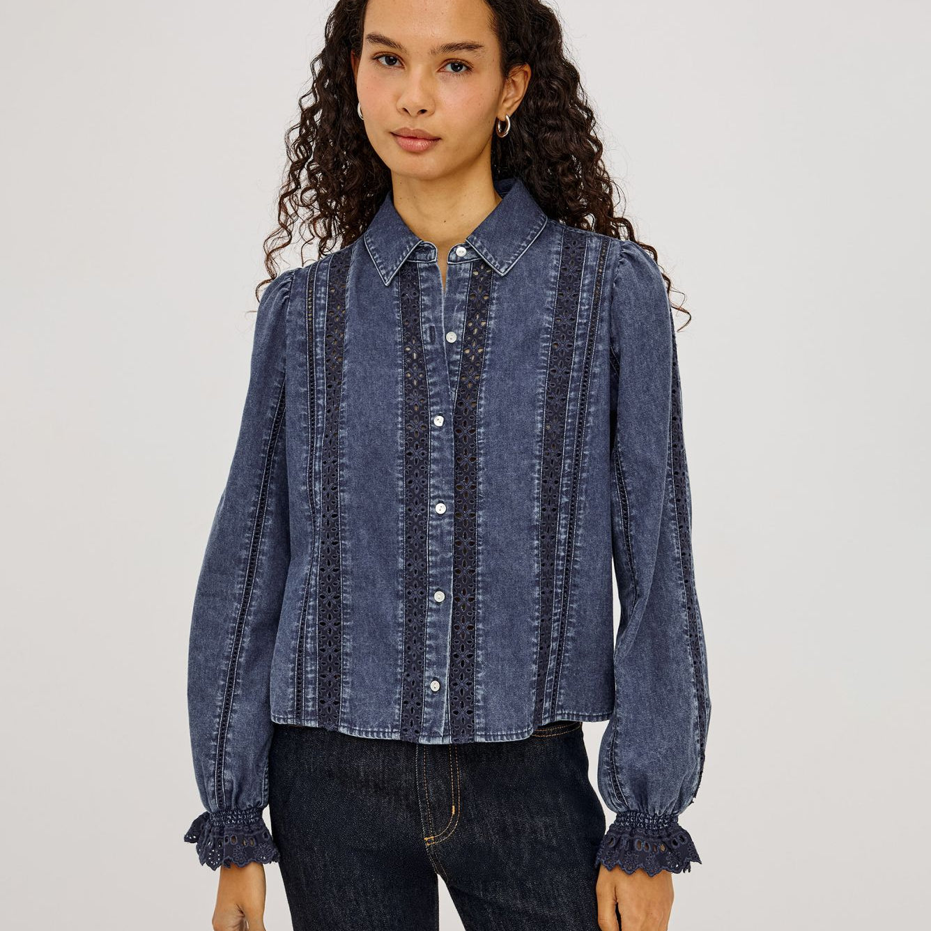 Rowen Eyelet Stripe Shirt