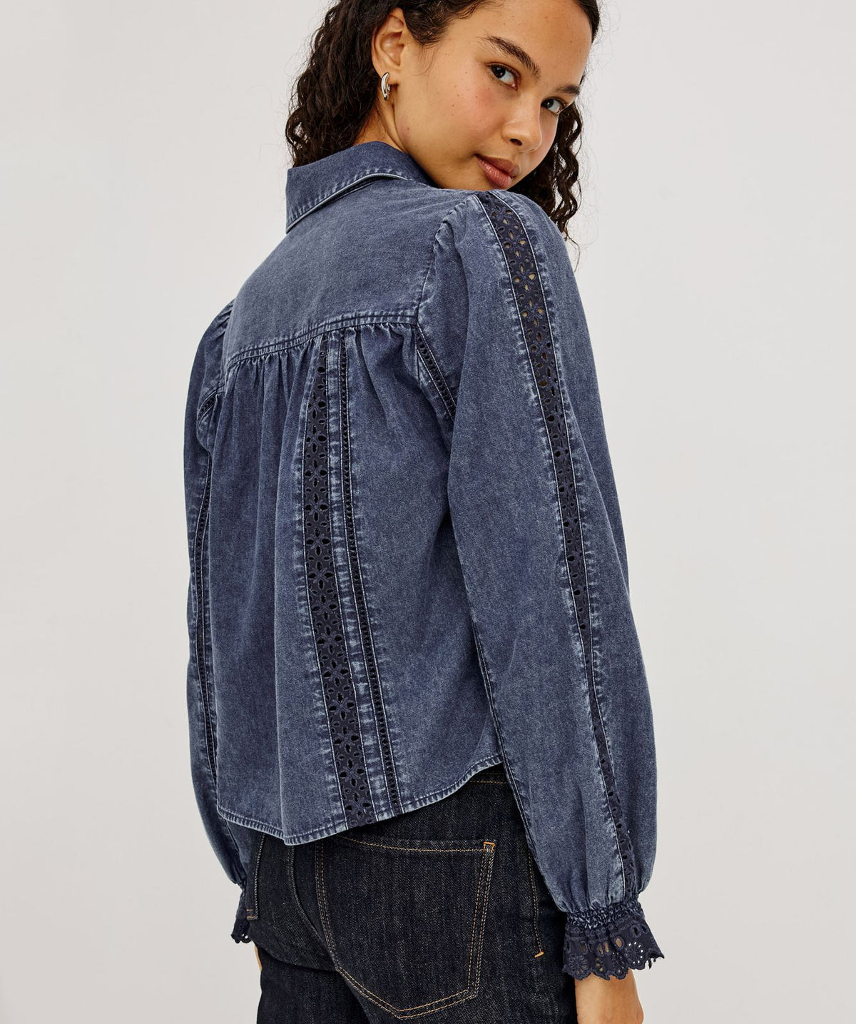 Rowen Eyelet Stripe Shirt